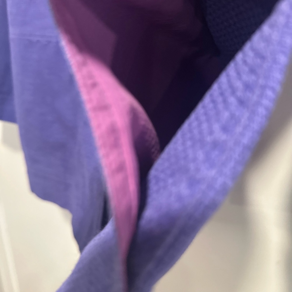 VTG 80s Christian Dior women's Sz:10 purple cotton woven Lightweight blazer - Picture 9 of 11